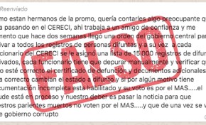 Comunicado sobre el trabajo de consolidación del Padrón Electoral Biométrico