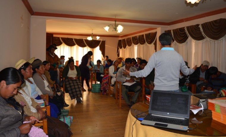 4. socialización en totora