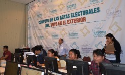 TSE concluye cómputo del voto en el exterior con una participación del 61.57%
