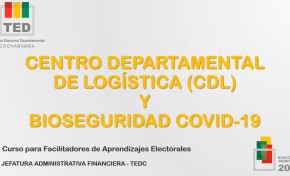 Cochabamba: Más de 100 postulantes participan en el curso virtual de Facilitadores de Aprendizajes Electorales