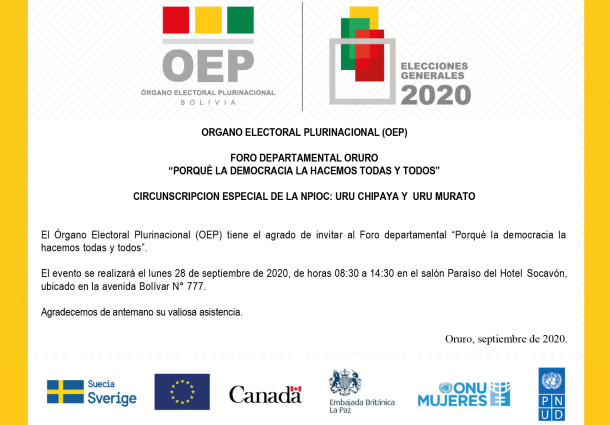El TSE promueve la deliberación de candidatos en circunscripciones especiales e informa sobre el procedimiento de votación en mesas mixtas
