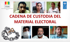 TED Tarija explica el procedimiento de la cadena de custodia a organizaciones políticas y medios de comunicación