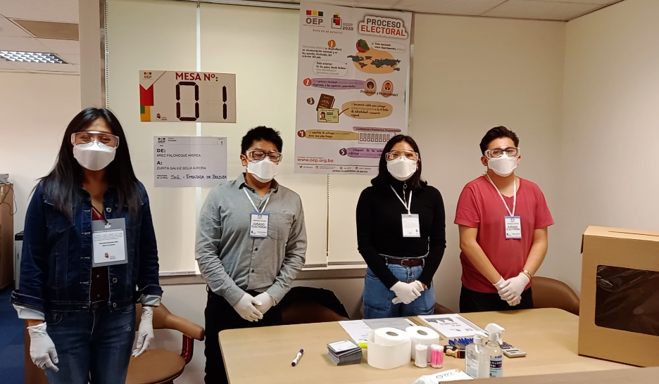 Se instala la mesa de sufragio en Seúl.