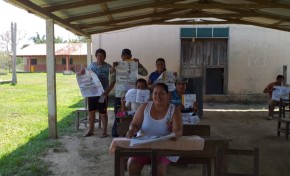 Indígenas sirionó, canichana, cayubaba, movima, itonama y joaquiniano se capacitan sobre el procedimiento de votación y medidas de bioseguridad