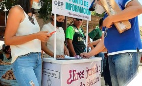 Equipo de movilizadores del TED Santa Cruz masifica la difusión informativa del proceso electoral