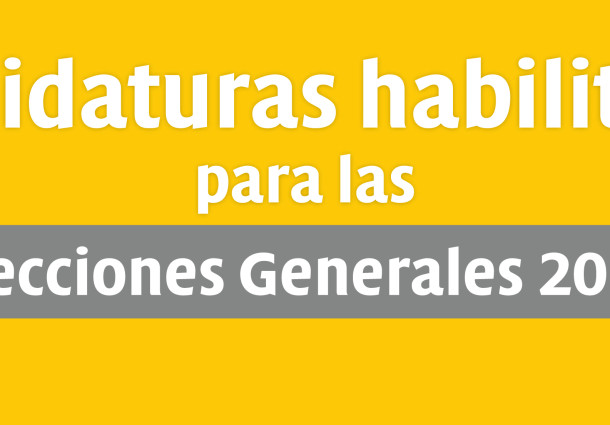 El TSE publica las listas finales de candidaturas habilitadas para las Elecciones Generales 2020