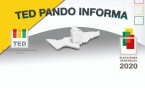 Los presidentes del TSE y del TED Pando participan en el programa “TED Pando Informa”, hoy a las 20:00