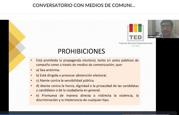 Conversatorio con periodistas - La Paz 1