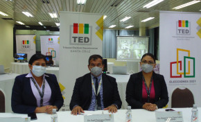 El TED de Santa Cruz instala sesión de Sala Plena para el cómputo de actas de 100 mesas que repitieron la votación
