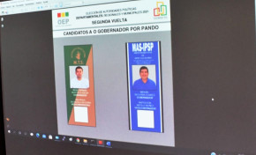 El TED Pando sortea la ubicación de los candidatos a la Gobernación en la papeleta para la segunda vuelta