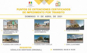 El TED Chuquisaca habilita seis puntos de información electoral en Sucre