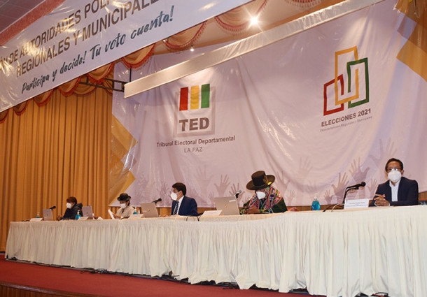 El TED La Paz anula 4 actas y dispone la repetición de la votación en 4 mesas el 25 de abril