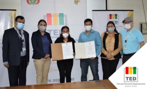 El TED Santa Cruz entrega credenciales a concejales indígenas de El Puente