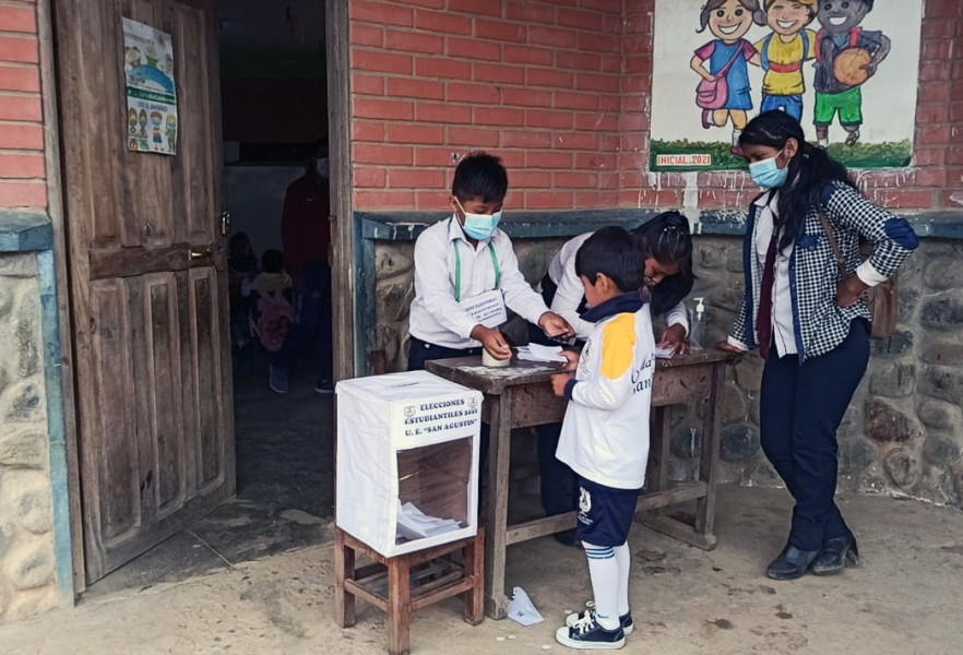 Elecciones estudiantiles en Coripata