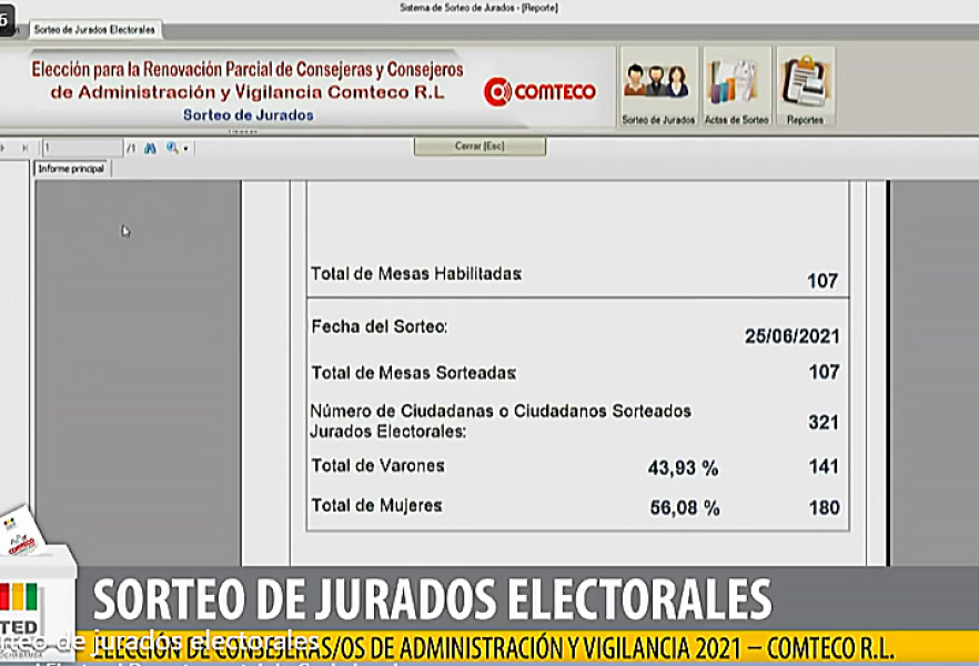 SISTEMA SORTEO COMTECO