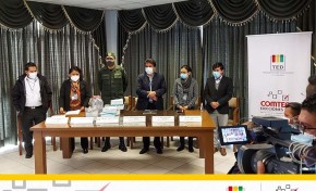 El TED Cochabamba y la Policía Boliviana presentan el plan de seguridad para la jornada electoral de Comteco