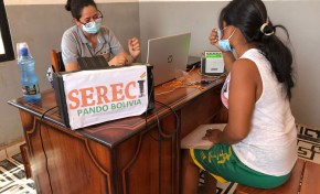 Serecí Pando llega al municipio de Santos Mercado para sanear documentos y emitir certificados de nacimiento gratuitos
