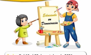 El TED Santa Cruz habilita un espacio de exhibición de dibujos y pinturas del concurso Educando en Democracia