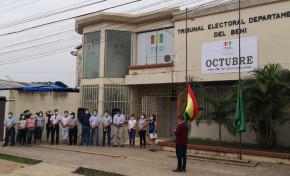 Beni: con acto cívico se inician las actividades por el mes de las democracias