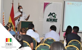 El TED Santa Cruz capacita a las asociadas de Acocruz sobre la Ley 243 Contra el Acoso y Violencia Política hacia las Mujeres