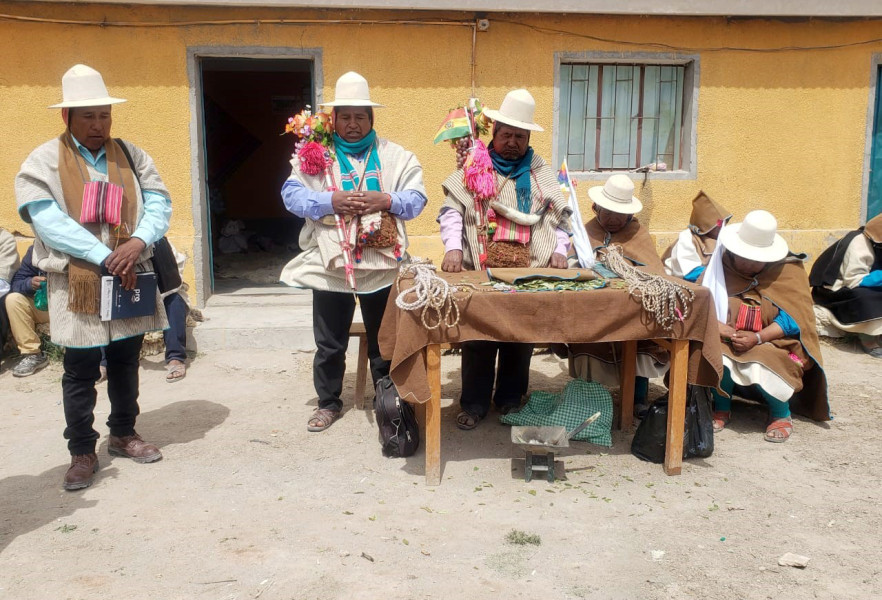 WIS 2 autoridades del Ayllu Wistrullani