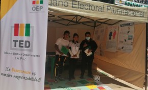 El TED La Paz participó en la Feria de la Democracia Intercultural 2021 en el municipio turístico de Coroico