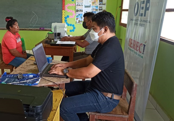 Campaña Pando: Pobladores de Villa Fátima se benefician con servicios registrales por encargo del TSE