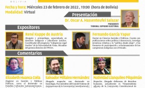 El TSE realizará el Seminario Internacional sobre “Democracias en los modelos políticos multiculturales y de plurinacionalidad”