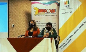 TED Chuquisaca desarrollará  el Encuentro Departamental contra el Acoso y Violencia Política hacia las Mujeres y presentará la revista Tejedoras