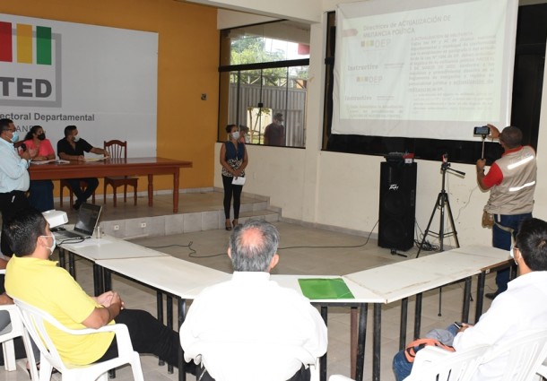 TED Pando realiza Taller “Actualización de Militancia Política” a Organizaciones Políticas