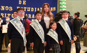 Oruro: más de 250 estudiantes en Caracollo juran como representantes de gobiernos estudiantiles