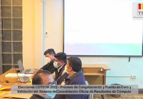 El TSE realiza el congelamiento del software y puesta en cero del sistema de cómputo para las elecciones de Coteor