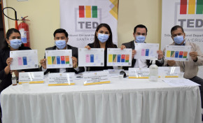 El TED Santa Cruz sortea la ubicación de candidaturas en la papeleta de votación para  las elecciones de San Javier y La Guardia