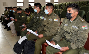Elecciones Cosett 2022: el TED Tarija capacita a policías sobre la cadena de custodia y medidas de bioseguridad