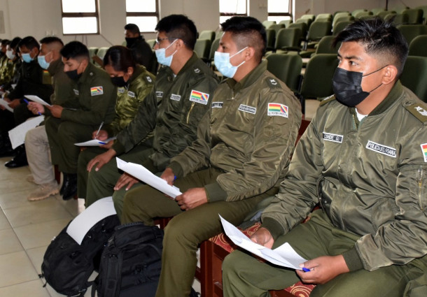 Elecciones Cosett 2022: el TED Tarija capacita a policías sobre la cadena de custodia y medidas de bioseguridad
