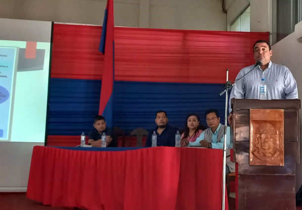 Personal del TED Beni socializa las leyes electorales en el Foro de Interés Ciudadano