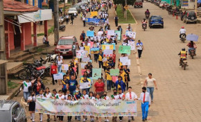 TED Pando: estudiantes protagonizan caminata sobre valores de la democracia intercultural