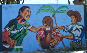 TED BENI REALIZA EL ACTO DE REVELACIÓN DEL MURAL DE CUATRO ARTISTAS JÓVENES