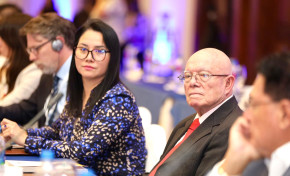 QUITO-ECUADOR: PRESIDENTE DEL  TSE  OSCAR HASSENTEUFEL  Y LA VOCAL YAJAIRA SAN MARTÍN  PARTICIPAN DE LA XV REUNIÓN INTERAMERICANA DE AUTORIDADES ELECTORALES