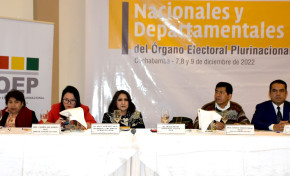 EL ENCUENTRO DE AUTORIDADES NACIONALES Y DEPARTAMENTALES DEL OEP INICIÓ SUS TRABAJOS BAJO LA CONSIGNA DEL FORTALECIMIENTO Y BLINDAJE INSTITUCIONAL