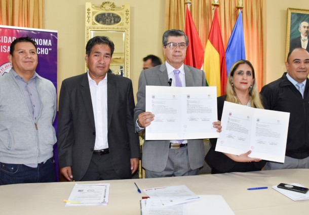 El TED Tarija y la Universidad Juan Misael Saracho firman convenio para prácticas profesionales