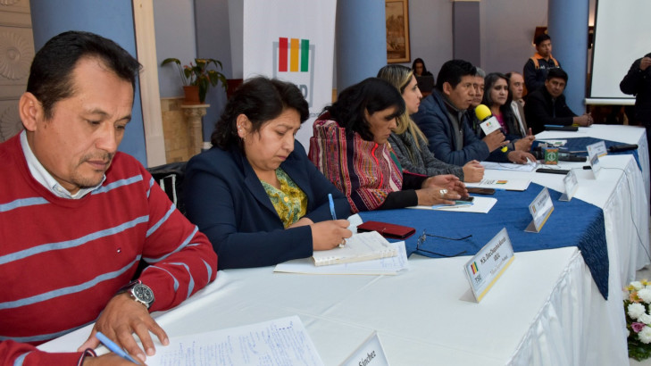 Vocales del TSE y vocales del TED Tarija