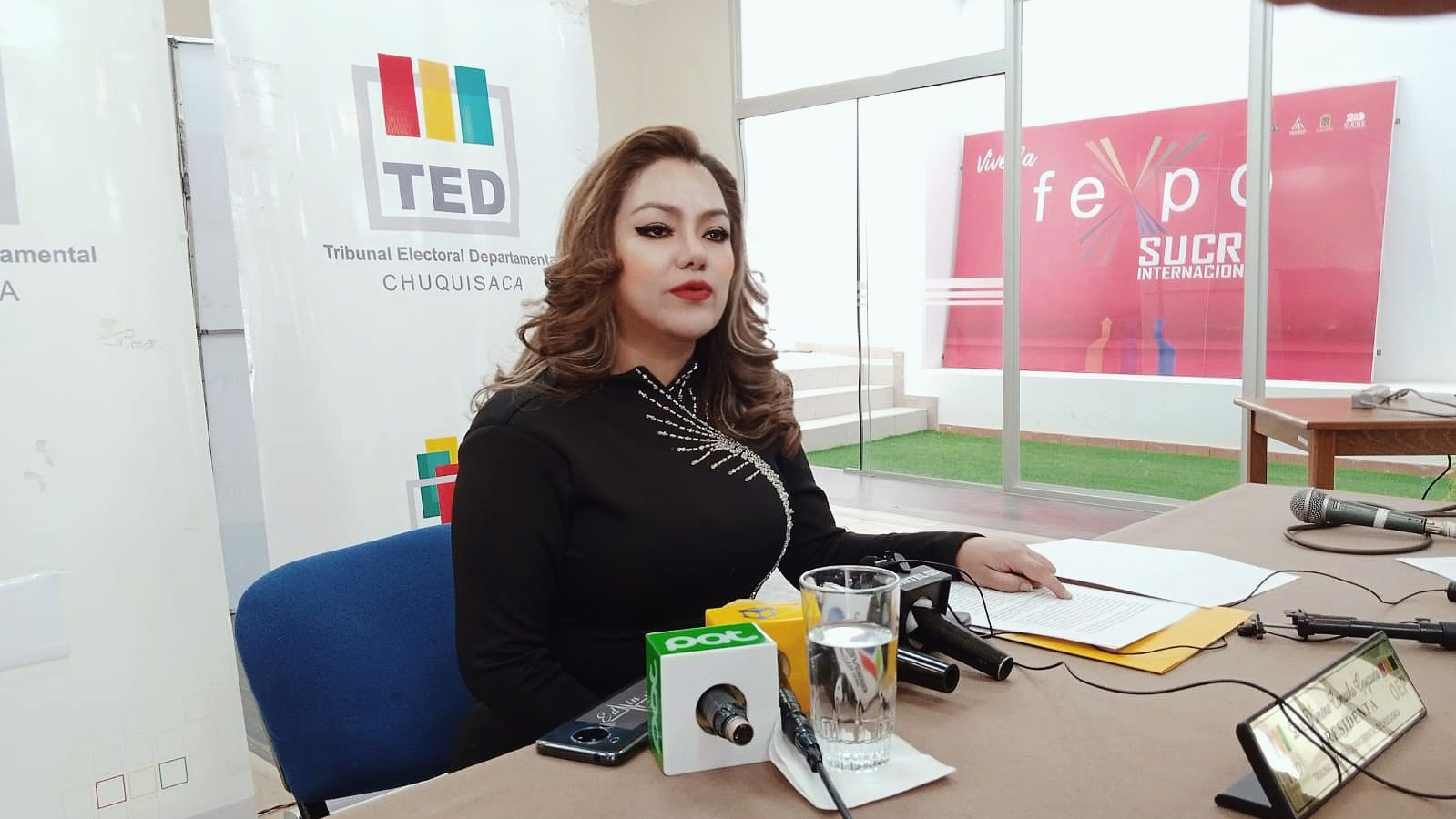 Presidenta TED Chuquisaca Ximena Camacho G.