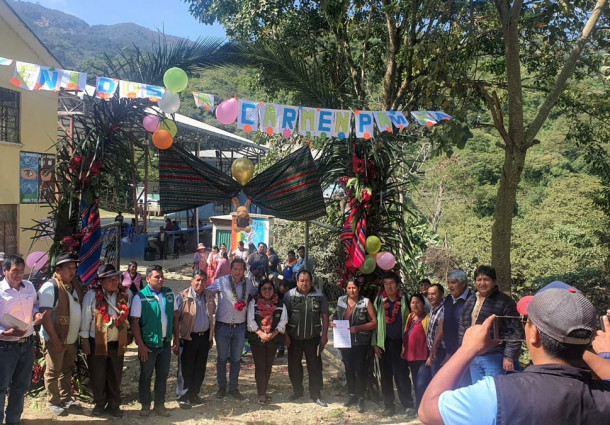 El TED La Paz inaugura un nuevo asiento y recinto electoral en Carmen Pampa