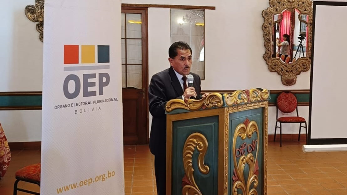 Pdte del TED Chuquisaca, Edil Martínez