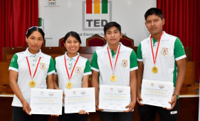 La unidad educativa San Juan gana las Olimpiadas de la Democracia Intercultural en Tarija