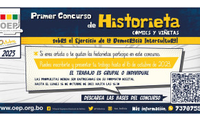 El TSE lanza el primer concurso de cómics y viñetas sobre el ejercicio de la democracia intercultural por el mes de las democracias