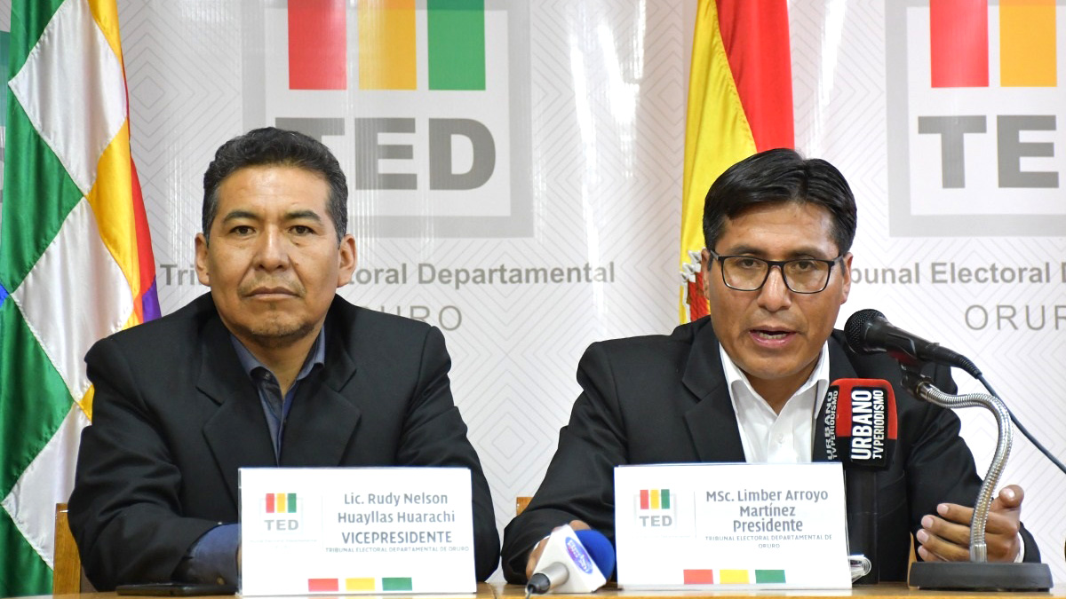 TED ORURO PDTE ARROYO Y VICE HUAYLLAS