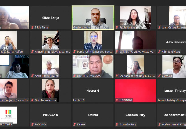 El TED Tarija coordina con directores distritales la Elección de Gobiernos Estudiantiles 2024