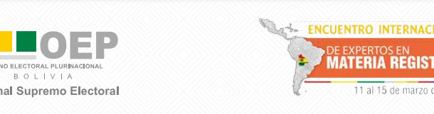 Cuatro expertos internacionales llegan a La Paz para compartir sus conocimientos en materia registral, del 11 al 15 de marzo